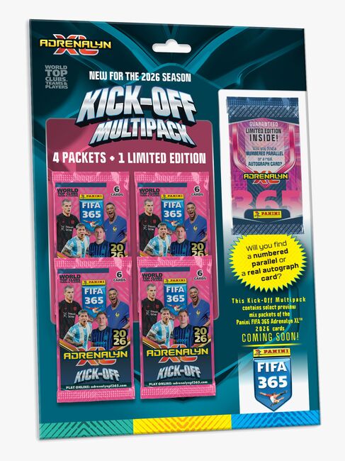 Panini FIFA 365 Adrenxl Keräilykortit 2026 Kick-Off Pack