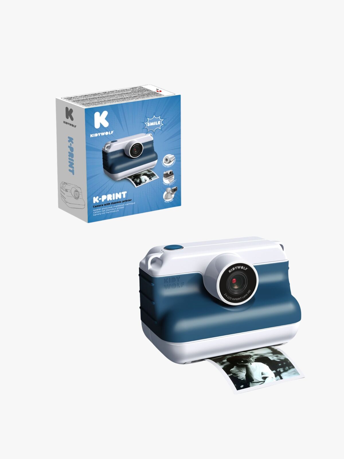 Kidywolf K-PRINT Pikakamera, Sininen