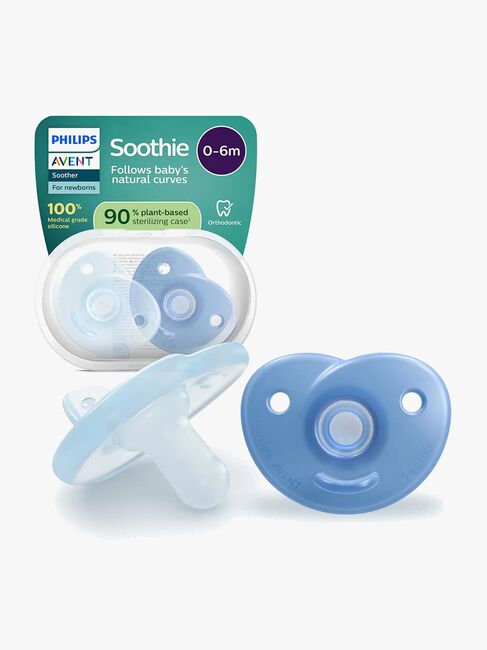 Philips Avent Soothie Tutti 0–6 kk 2-pack, Vaaleansininen