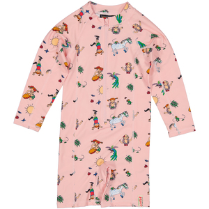 Geggamoja UV-Puku Peppi Pitkätossu, Vaaleanpunainen