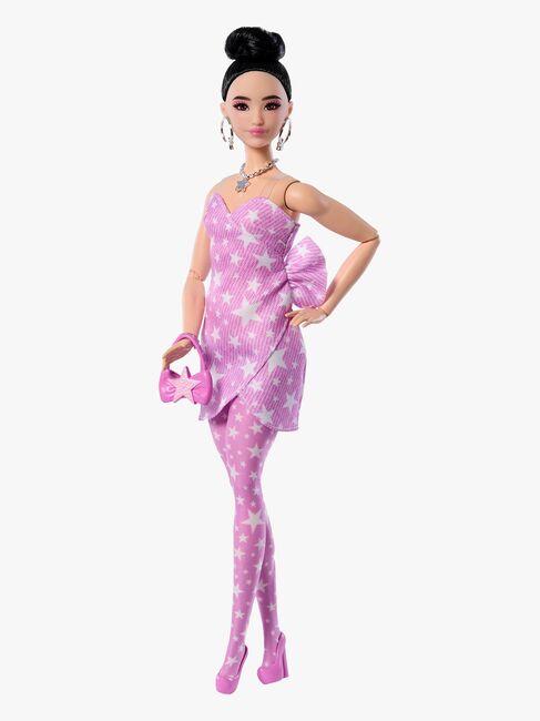 Barbie Deluxe Style Nukke + Vaaleanpunainen Farkkumekko