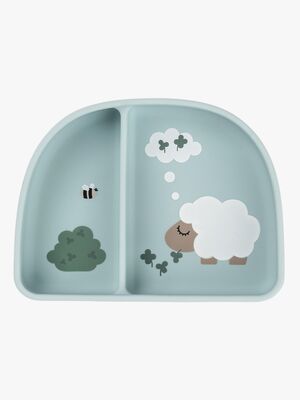 Done By Deer Tiny Farm Jaettu Lautanen Stick & Stay, Blue