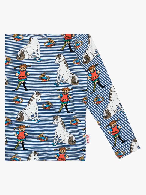 Peppi Pitkätossu  Pitkähihainen Paita, Blue