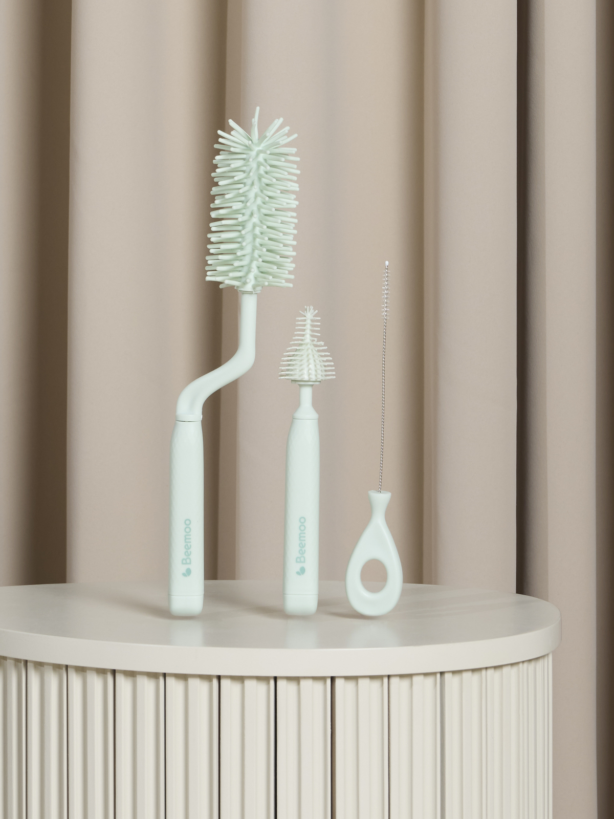 Beemoo CARE Pulloharjat Tuttipulloille, Soft Green