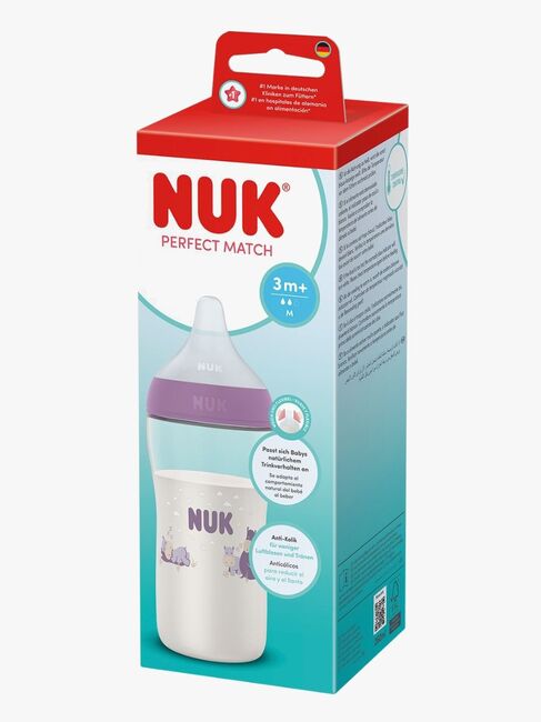 NUK Perfect Match Tuttipullo 260 ml, Hippo