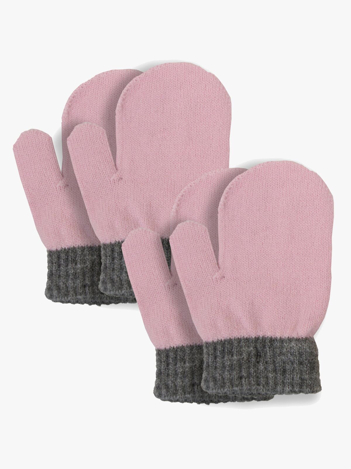 Lindberg Sundsvall Wool Glove Lapaset 2-pack, Pink/Anthracite