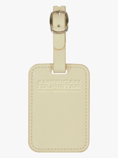 American Tourister Matkalaukun Nimilappu 2-pack, Coconut Sand