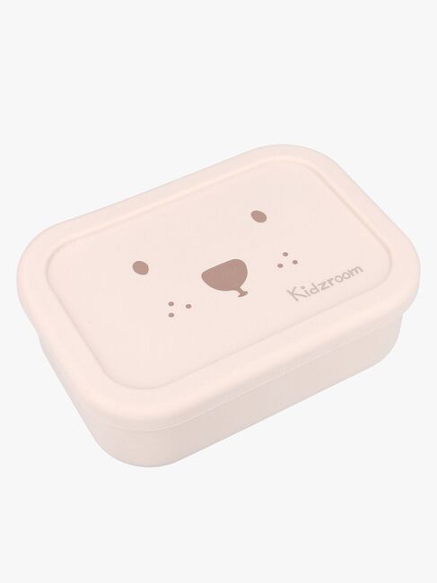 Kidzroom Stainless Steel Juomapullo & Silikoni Eväsrasia Beary Excited, Beige