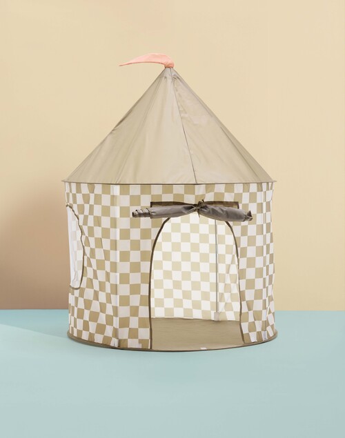 Kid's Concept Leikkiteltta Ruudullinen, Khaki