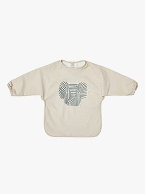 OYOY Erik Norsu  Pitkähihainen Ruokalappu, Beige