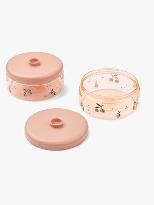 LIEWOOD Dominique Tritan Eväsrasia 500 ml 2-pack, Peach/Sea shell