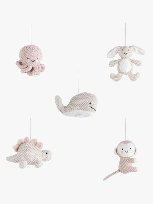 Baby's Only Musiikkimobile Animals, Old Pink/Warm Linen