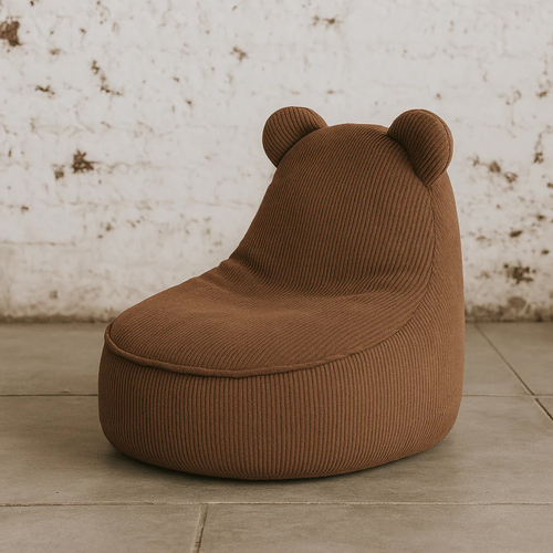 Meowbaby Slimcord Säkkituoli Teddy, Brown