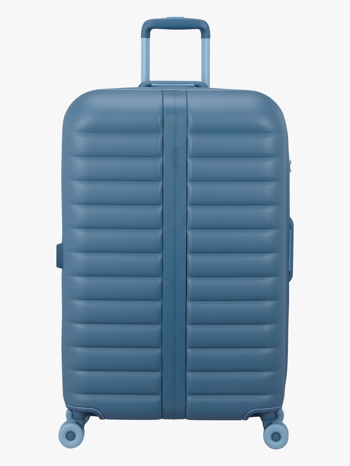 American Tourister Neovibe Spinner Matkalaukku 96-106L, Steel Blue