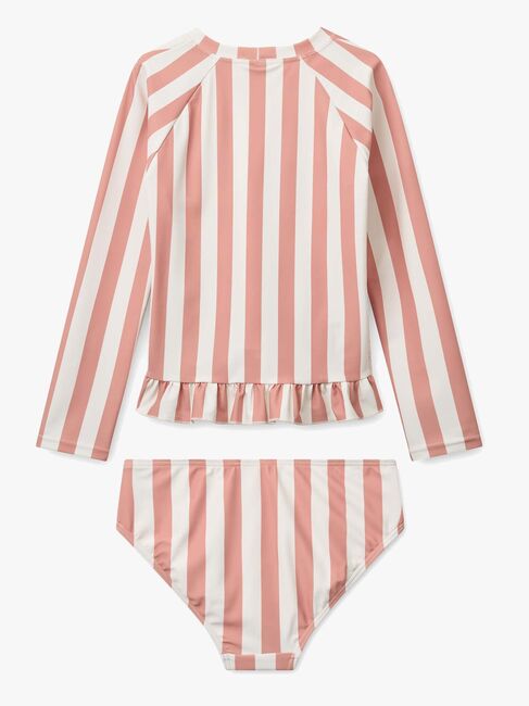 LIEWOOD Dagny Uima-asu, Coral Blush/Creme de la Creme Stripe
