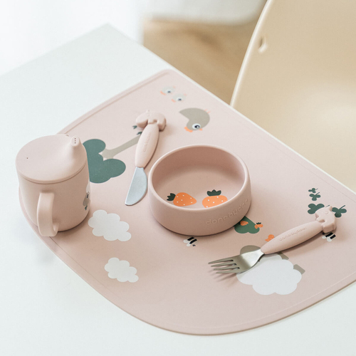 Done By Deer Pigee Silikoni Kulho 2-pack, Powder