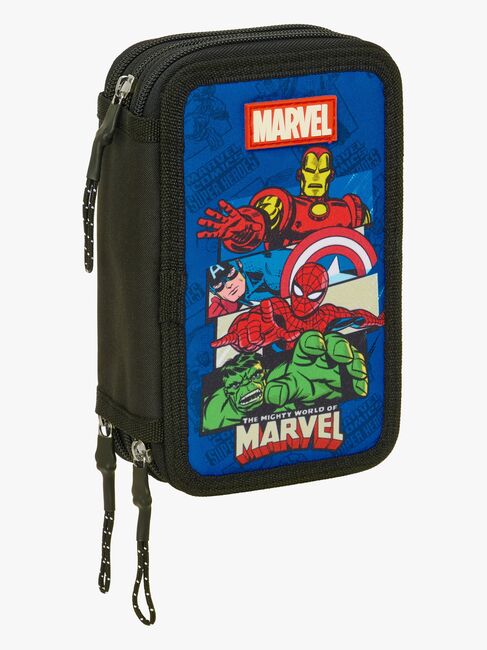 Marvel Avengers  Täytetty Kolmilokeroinen Penaali 37 Osaa, Sininen