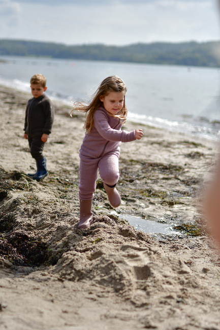 Mikk-Line Fleecehousut Merinovilla, Twilight Mauve