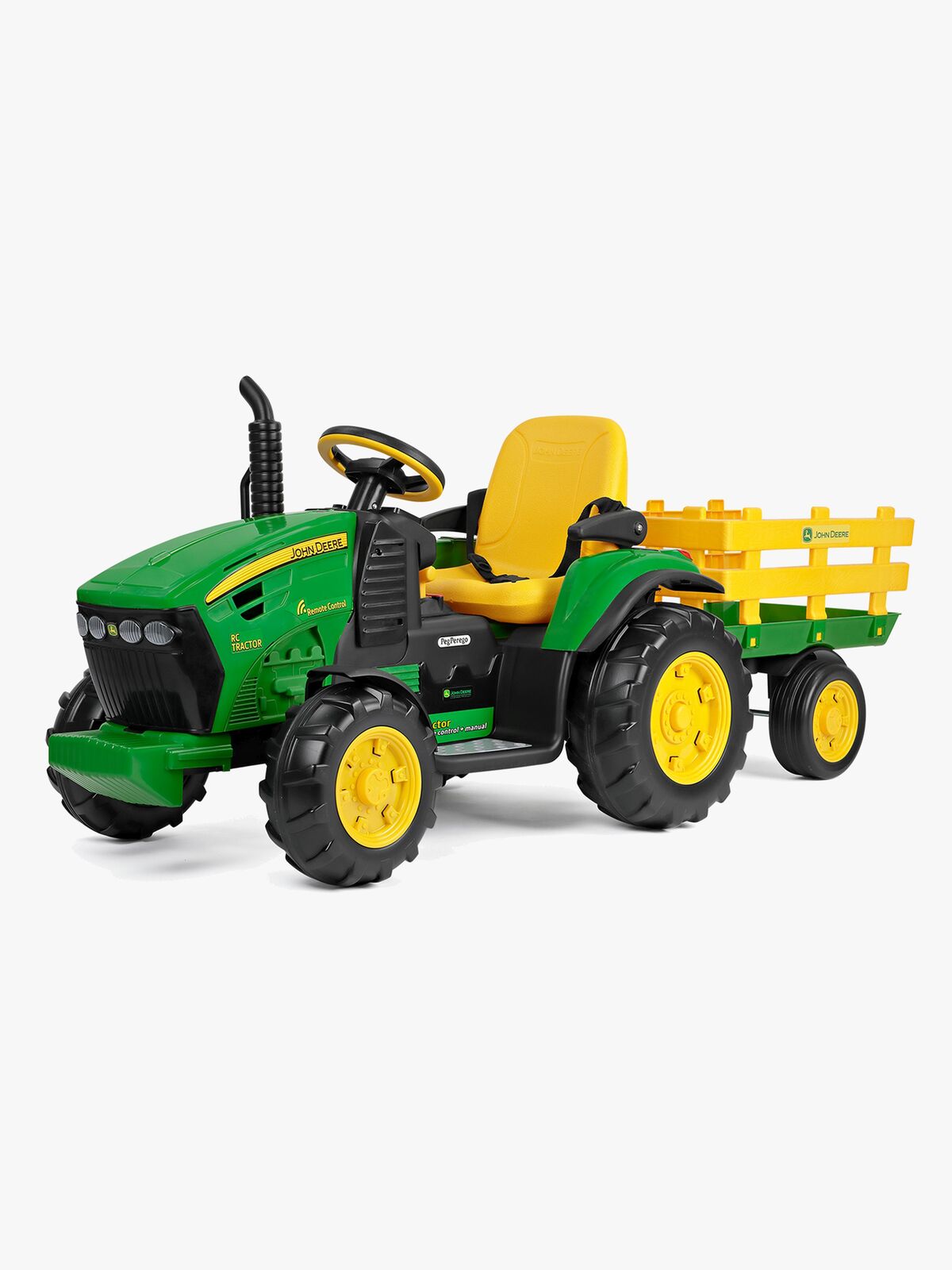 Peg Perego John Deere Sähkötraktori + Perävaunu