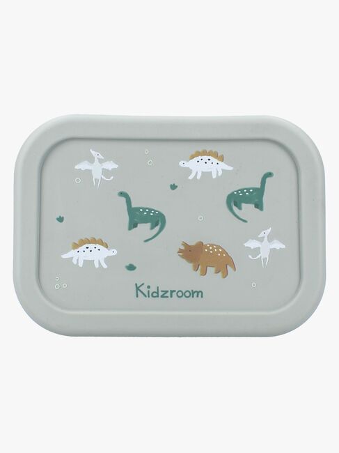 Kidzroom Stainless Steel Juomapullo & Silikoni Eväsrasia Small Talk, Vihreä