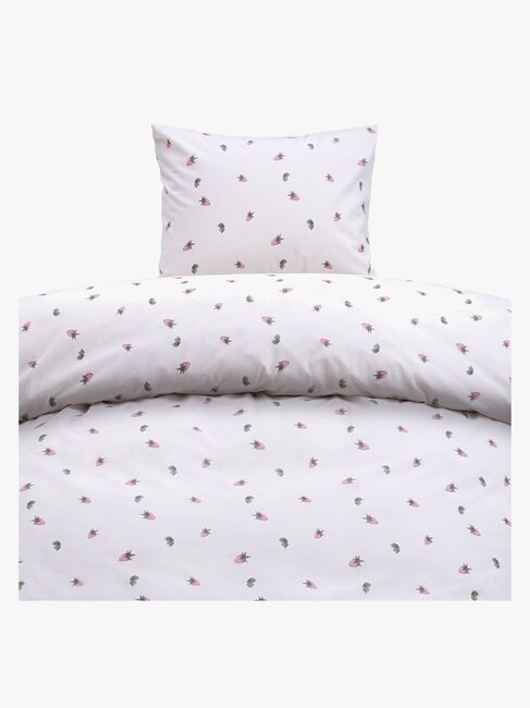 Borganäs Pussilakanasetti Pinnasänky Mansikkaunelma 100x130