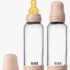BIBS Medium Flow Lasi Tuttipullo Lateksi 2-pack 240 ml, Blush