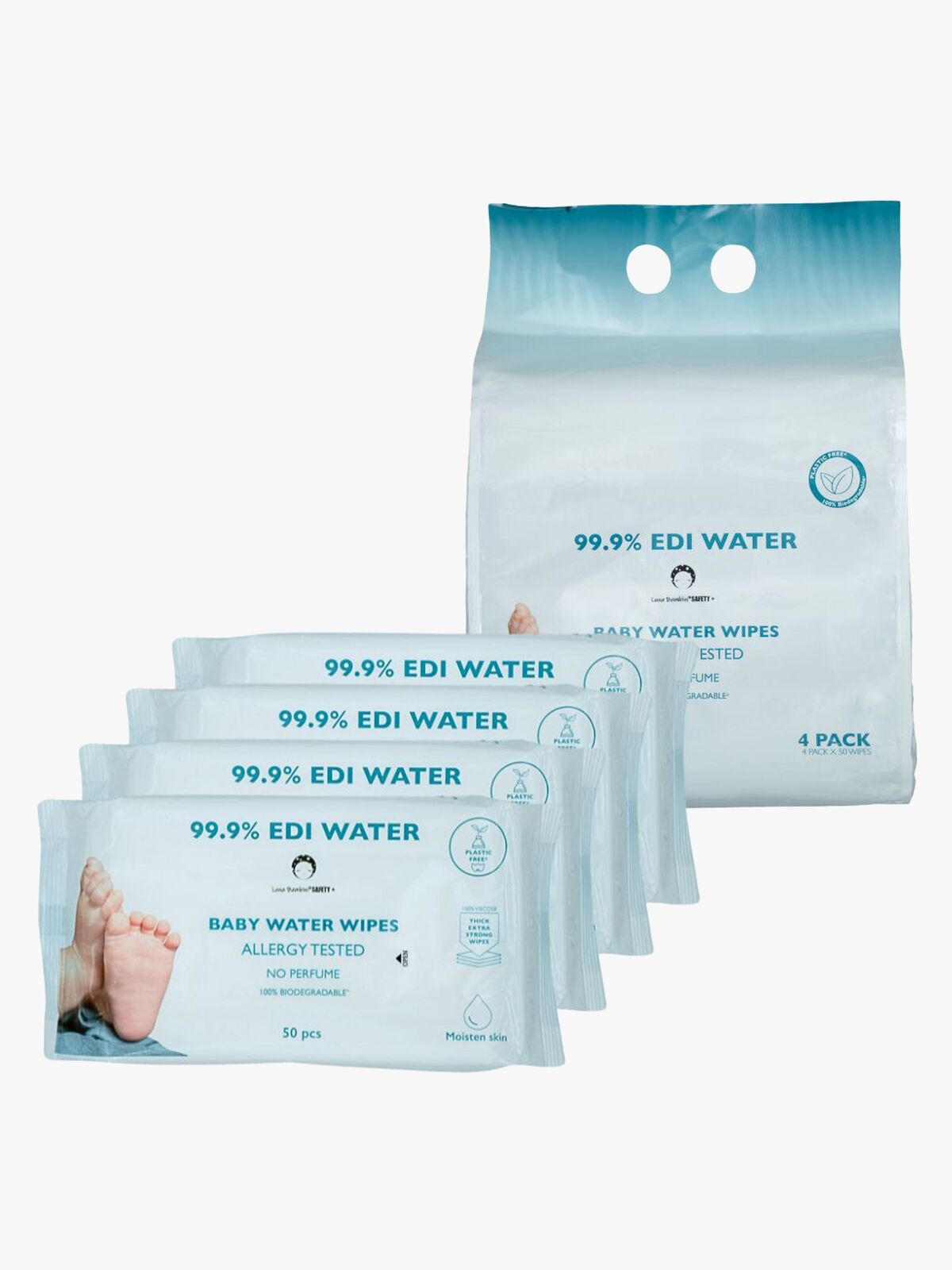 Luna Bambini Aqua Kosteuspyyheet 4-pack