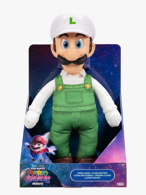 Super Mario Galaxy Movie Pehmolelu Fire Luigi 35 cm