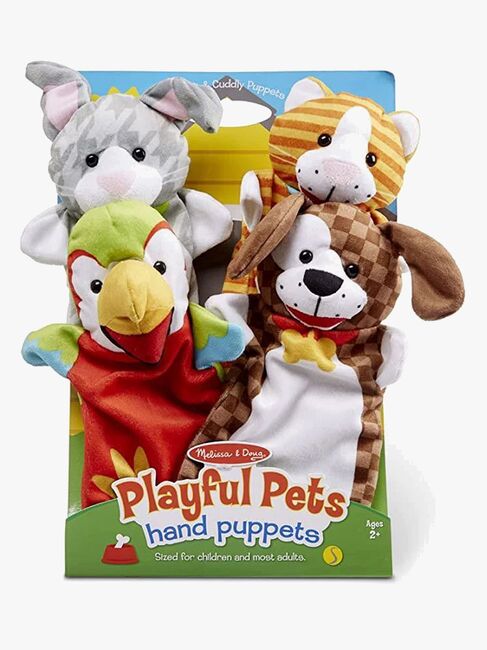 Melissa & Doug Käsinuket Leikkisät Eläimetit 4-pack