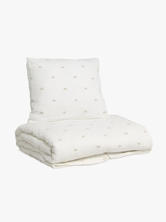 Alice & Fox AVIVA Pussilakanasetti Juniorisänky 150x210, Valkoinen