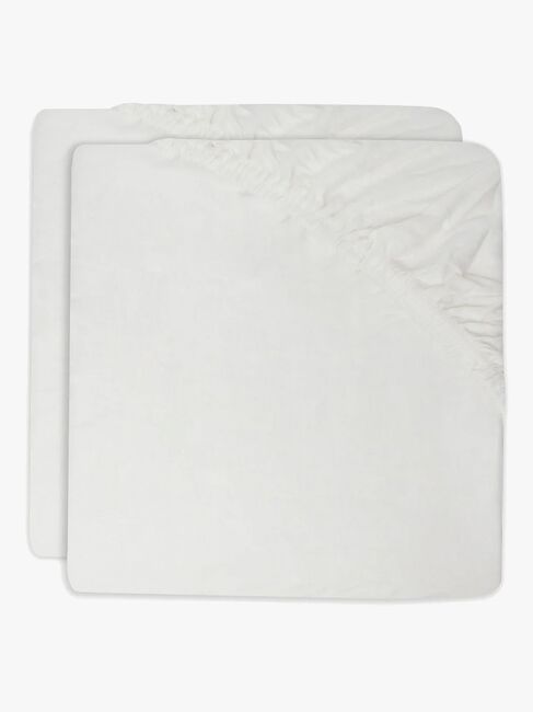 Jollein Muotoonommeltu Aluslakana 2-pack 40x80, Ivory