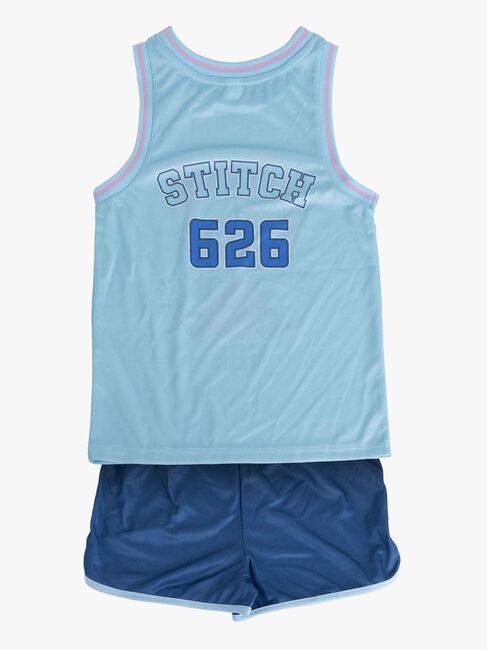 Disney Stitch Toppi & Shortsit Urheilusetti, Sininen