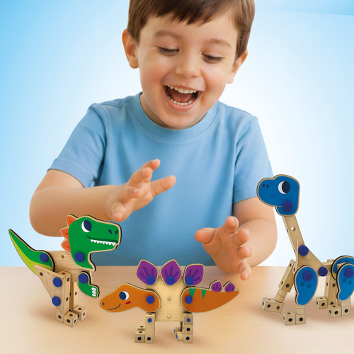 SES Creative Brix Junior Puusepän Työkalusarja Dinosaurukset