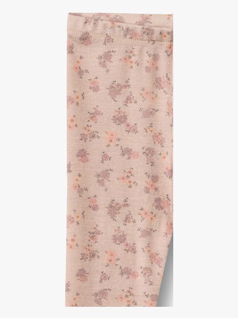 Wheat Agi Leggingsit Merinovilla, Lilac Flowers