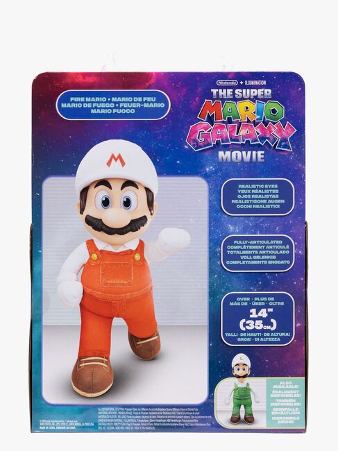 Super Mario Galaxy Movie Pehmolelu Fire Mario 35 cm