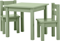 Hoppekids MADS Pöytä Ja Tuolit, Pale Green