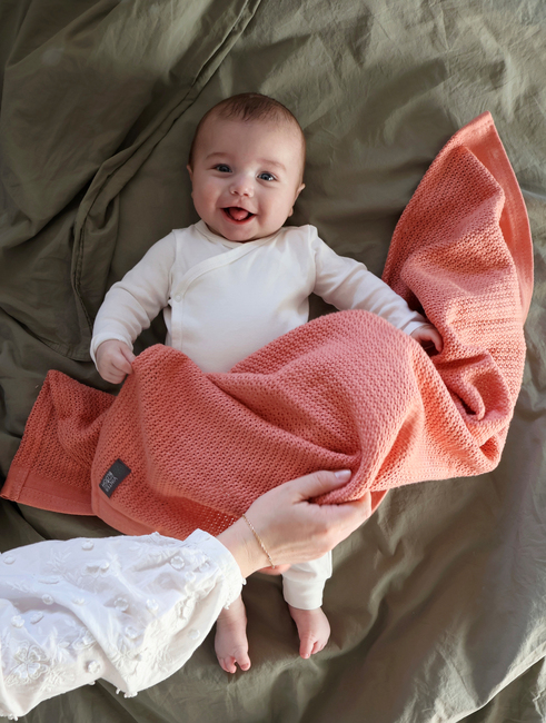 Vinter & Bloom Soft Grid EKO Viltti, Clay Coral