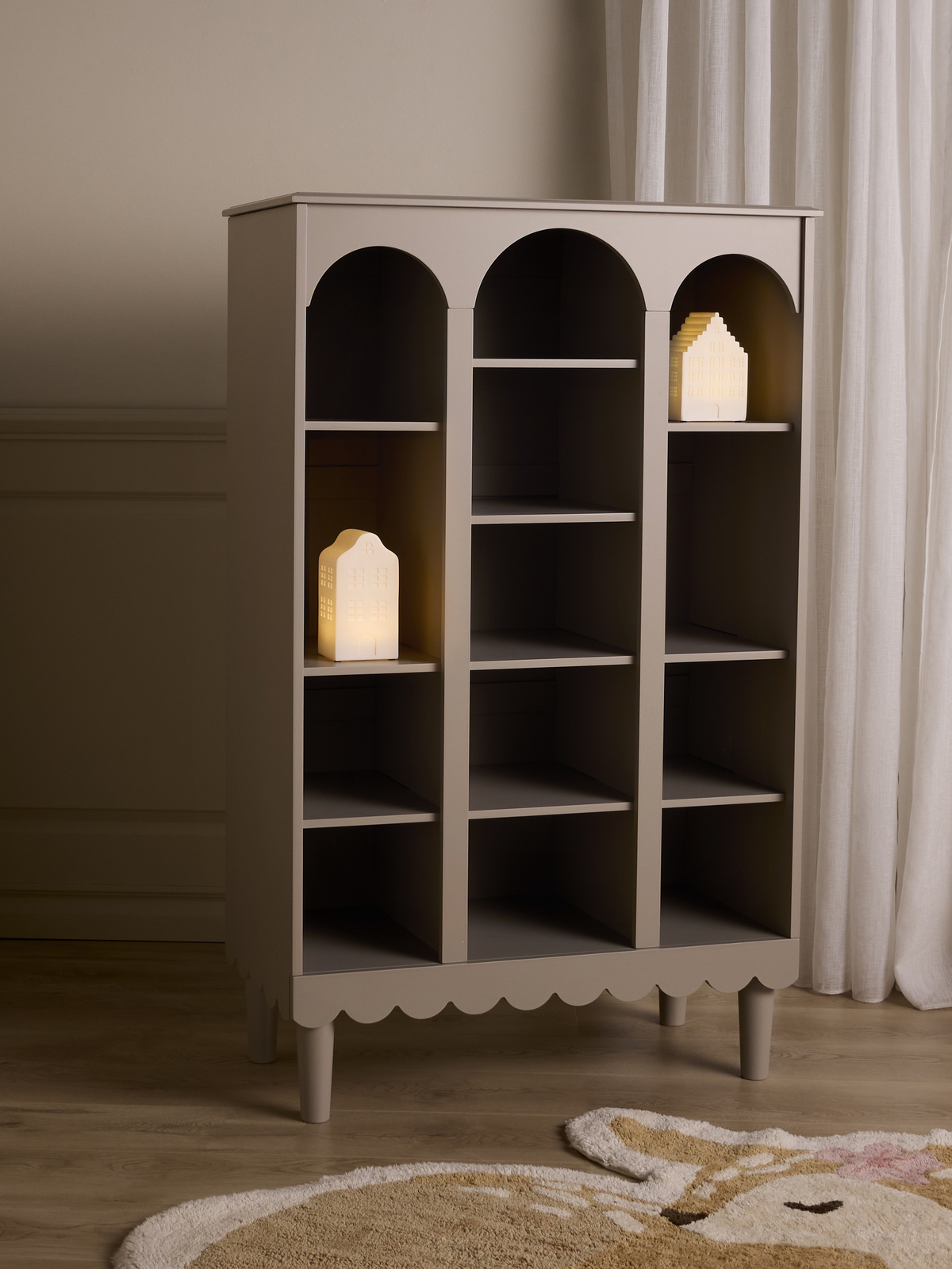 Alice & Fox Dune  Koristeellinen Kirjahylly, Greige