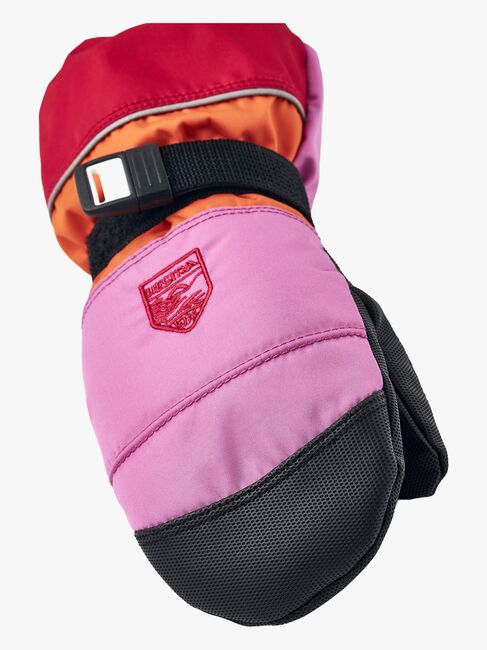 Hestra Kids Czone Rukkaset, Cerise/Light orange