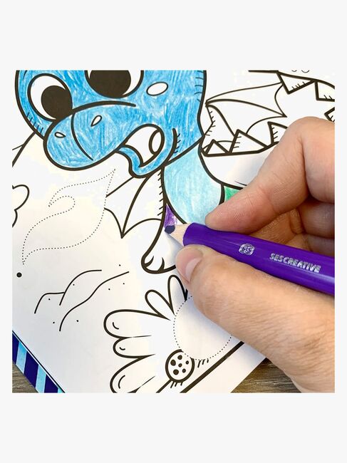 SES Creative Puuhakirja Metallic Lohikäärme