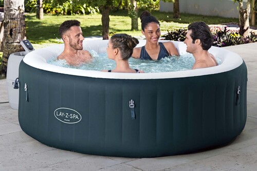 Bestway Poreallas Lay-Z-Spabad Miami EnergySense AirJet 6 196x66 cm, Tummanvihreä