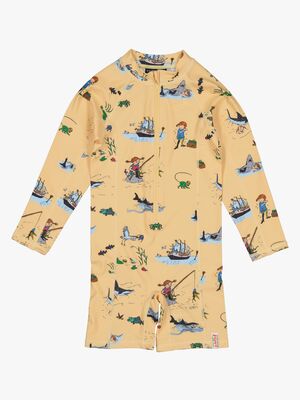 Geggamoja UV-Puku Peppi Pitkätossu, Keltainen