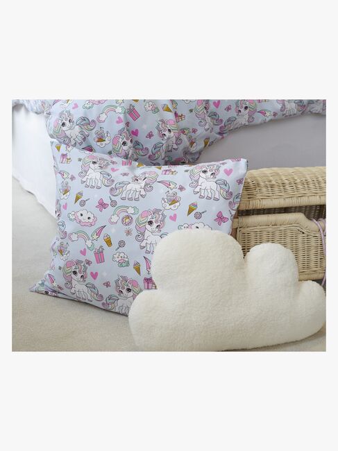 Borganäs Pussilakanasetti Yksisarvinen 150x210, Sininen