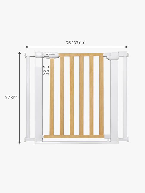Kinderkraft LOCK&GO Turvaportti, Wood