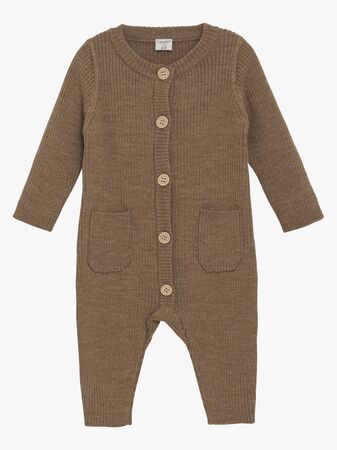 CeLaVi  Neulottu Jumpsuit Merinovilla, Cocoa Creme
