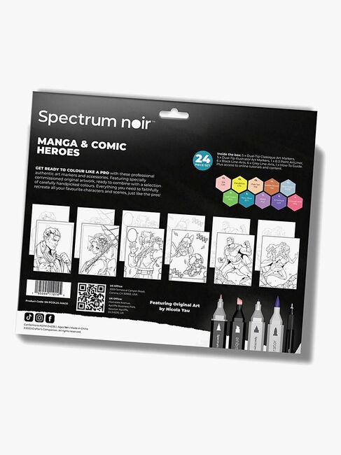 Spectrum Noir Kuvitussarja Sarjakuvasankarit