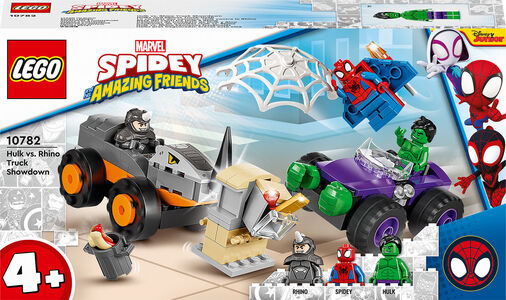 LEGO Marvel 4plus 10782 Hulkin ja Rhinon Taisteluautot