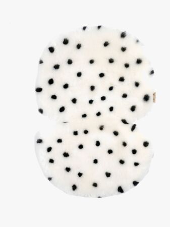 BINIBAMBA Sheepskin Istuinpehmuste Fixed Harness, Dalmation