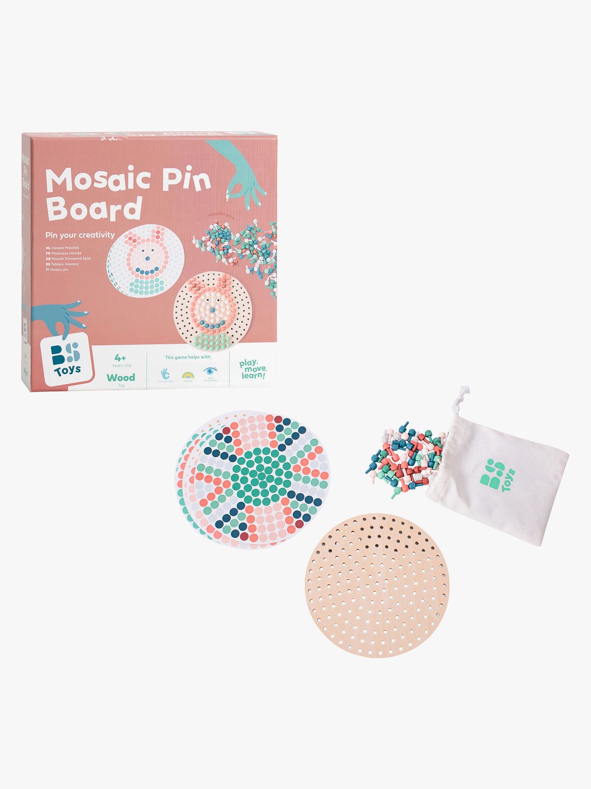 BS Toys Mosaiikkialusta + Nuppihelmet