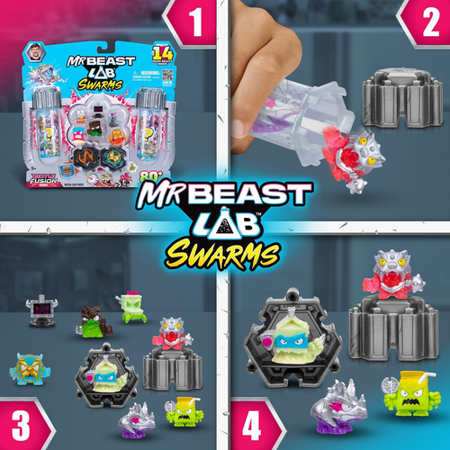 MrBeast Lab Keräilyfiguuri Battle Fusion Surprise 14-pack